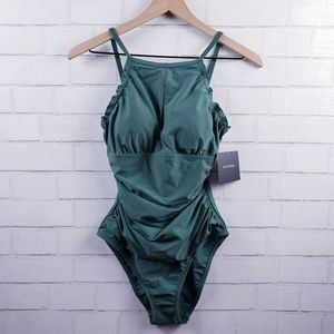 ellen tracy keyhole one piece bathing suits